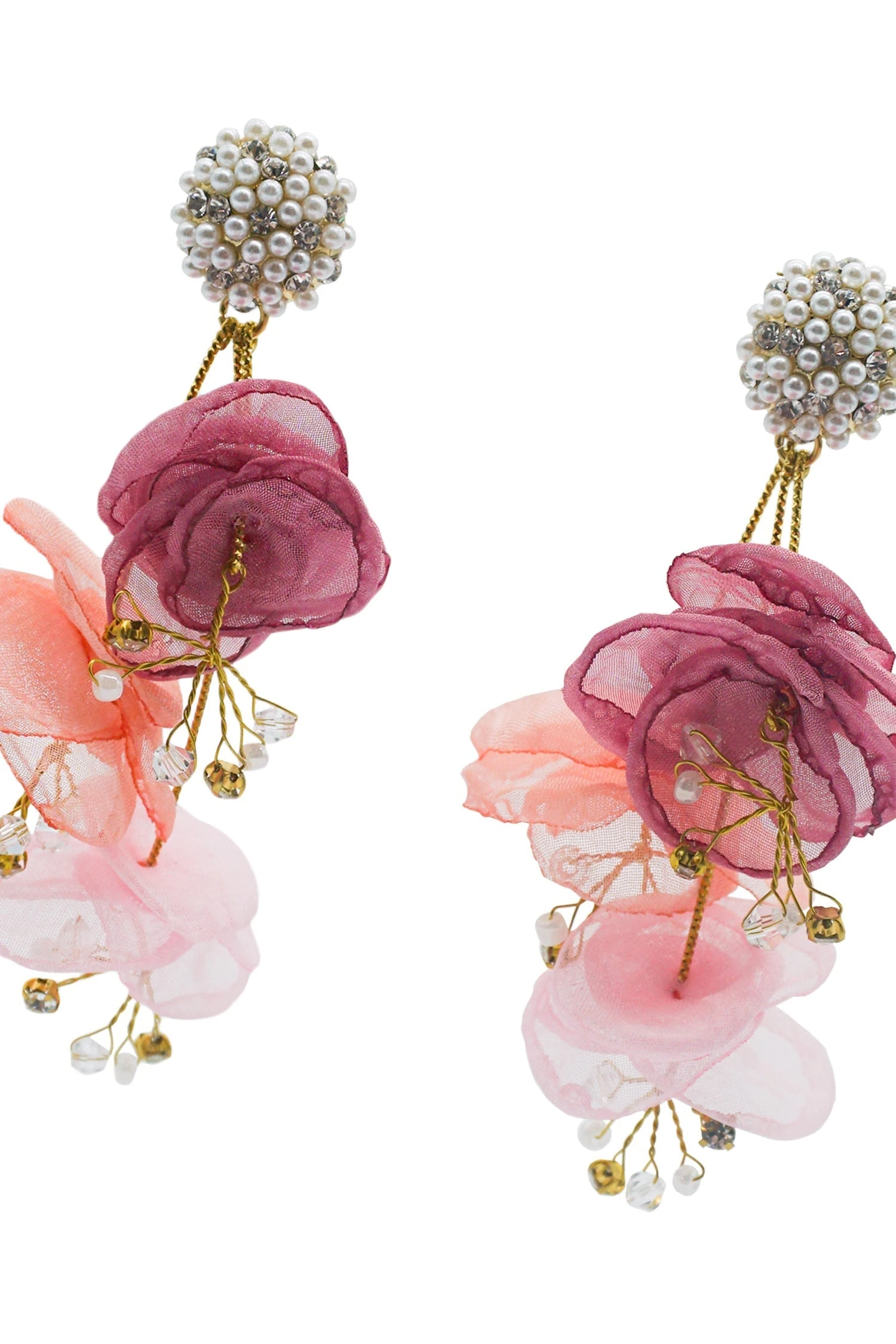 Emilita Pink Petal Earrings 4 Emilita Pink Petal Earrings - Image 2