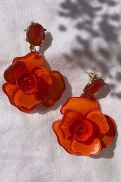 Camilla Orange Acrylic Flower Earrings 15 Camilla Orange Acrylic Flower Earrings -A L’Amour The Label 10 63b4a31b c990 4225 84d7 e7cd39a9e598