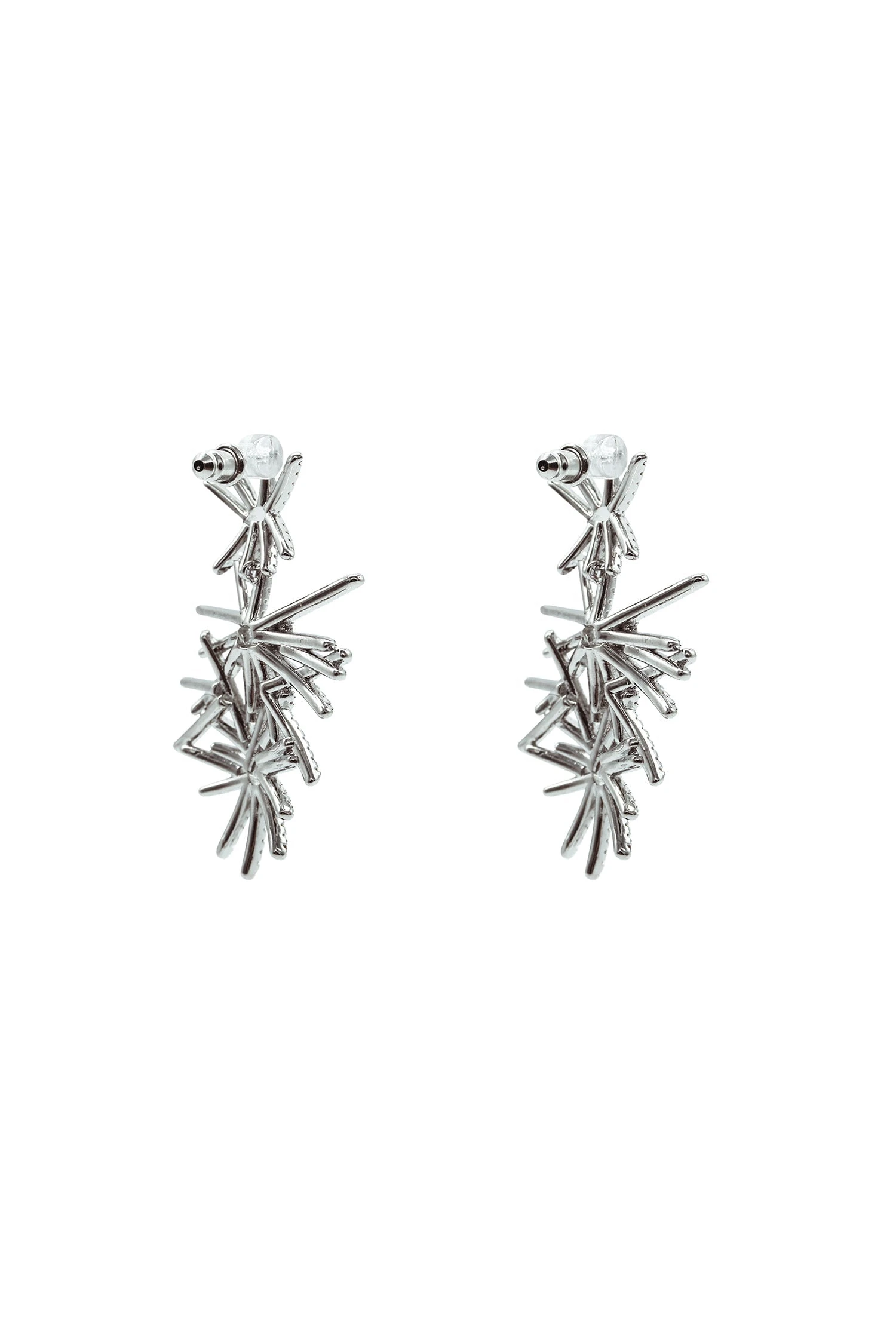 Anais Silver Statement Earrings 3 Anais Silver Statement Earrings - Image 2