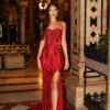 Levina Sequin Gown - Red -A L’Amour The Label 122 d4148647 4f0c 4d16 8ad3 f6470918991c
