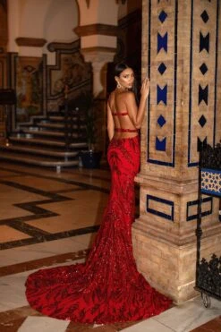 Levina Sequin Gown - Red 10 Levina Sequin Gown - Red -A L’Amour The Label 126 549ae96f ac32 4e42 ae17 3cd2b84e09cf