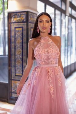 Otavia Tulle Gown - Pink