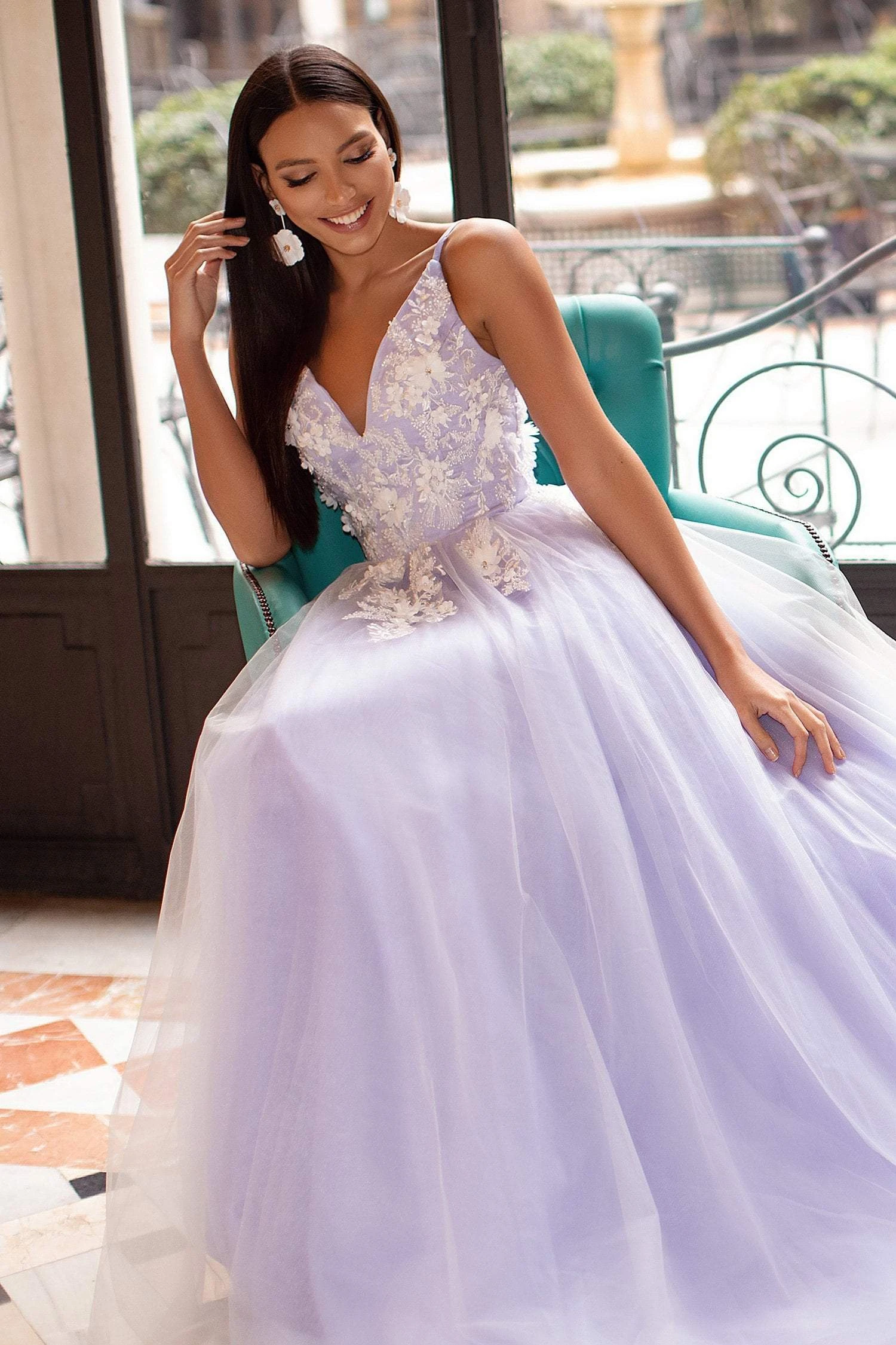 Ysabelle Tulle Gown - Lilac 8 Ysabelle Tulle Gown - Lilac - Image 6
