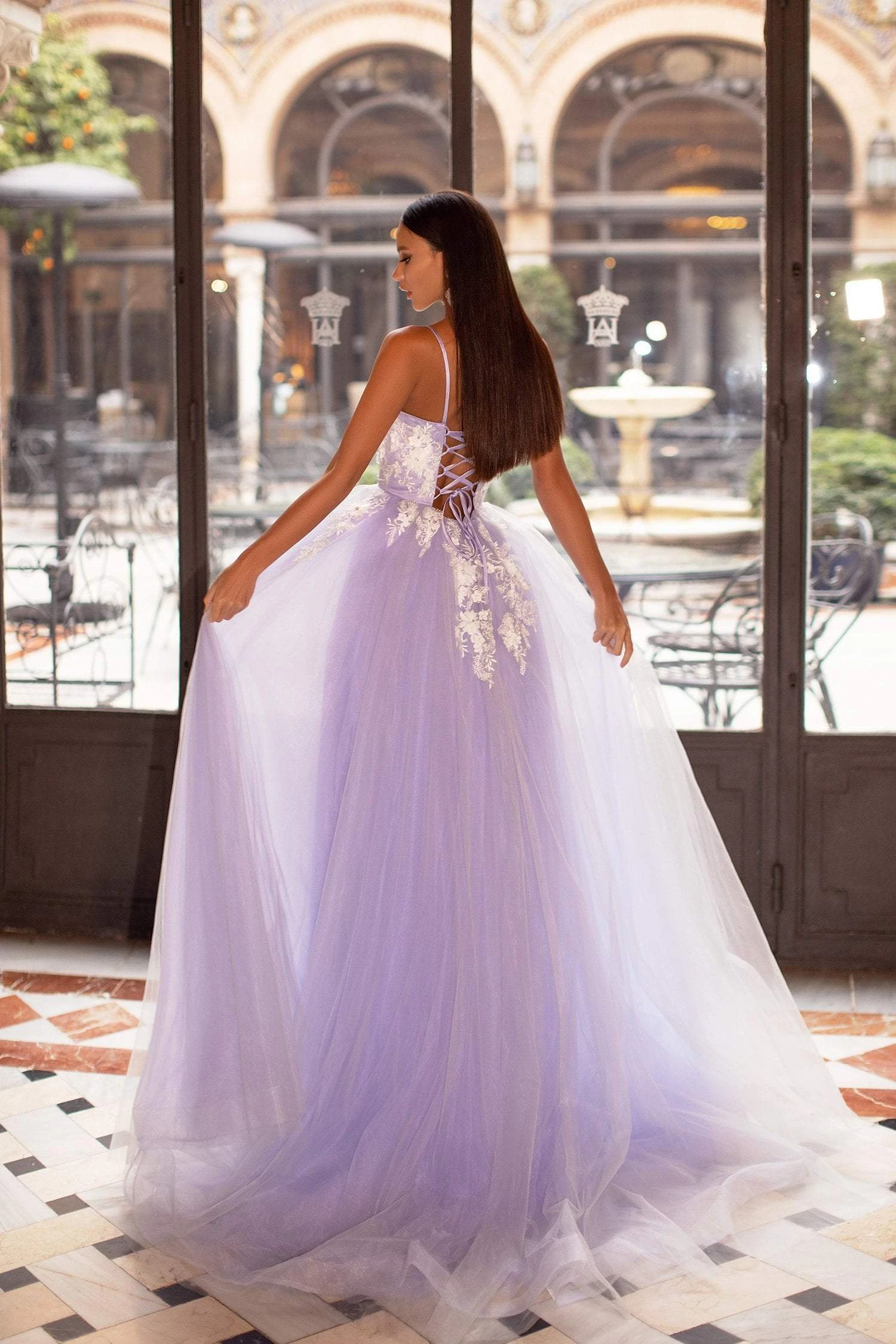 Ysabelle Tulle Gown - Lilac 7 Ysabelle Tulle Gown - Lilac - Image 5