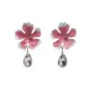 Nora Pink Flower Studs With Gem Detail -A L’Amour The Label 174 abc507b1 0699 4179 a917 fb6e9d936596