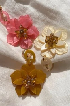 Petra Mustard Flower Drop Earrings -A L’Amour The Label 17 7b6b271f 8bb1 4033 9ba6 eaba90418b54
