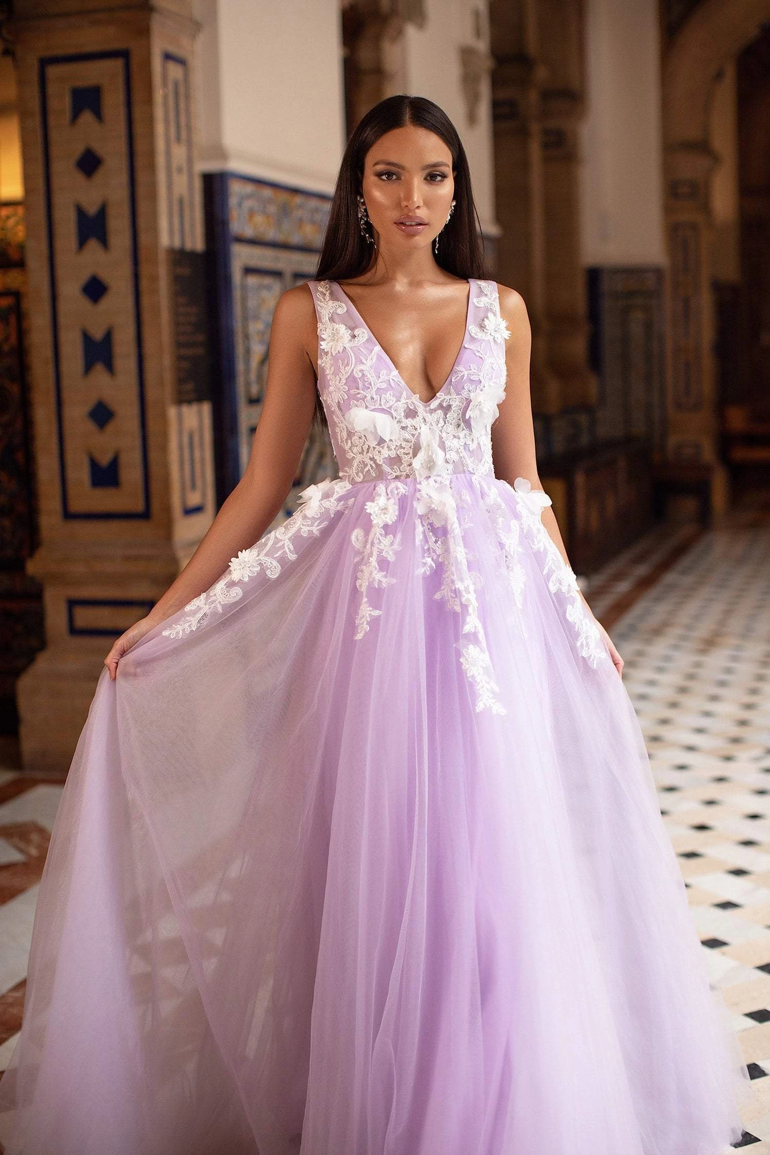 Kailani Tulle Gown - Lilac 6 Kailani Tulle Gown - Lilac - Image 4