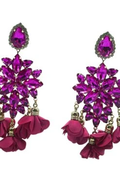 Cecily Fuchsia Flower Drop Earrings -A L’Amour The Label 183 0f8e191b cc90 4af4 abcc 2e33abd0e574