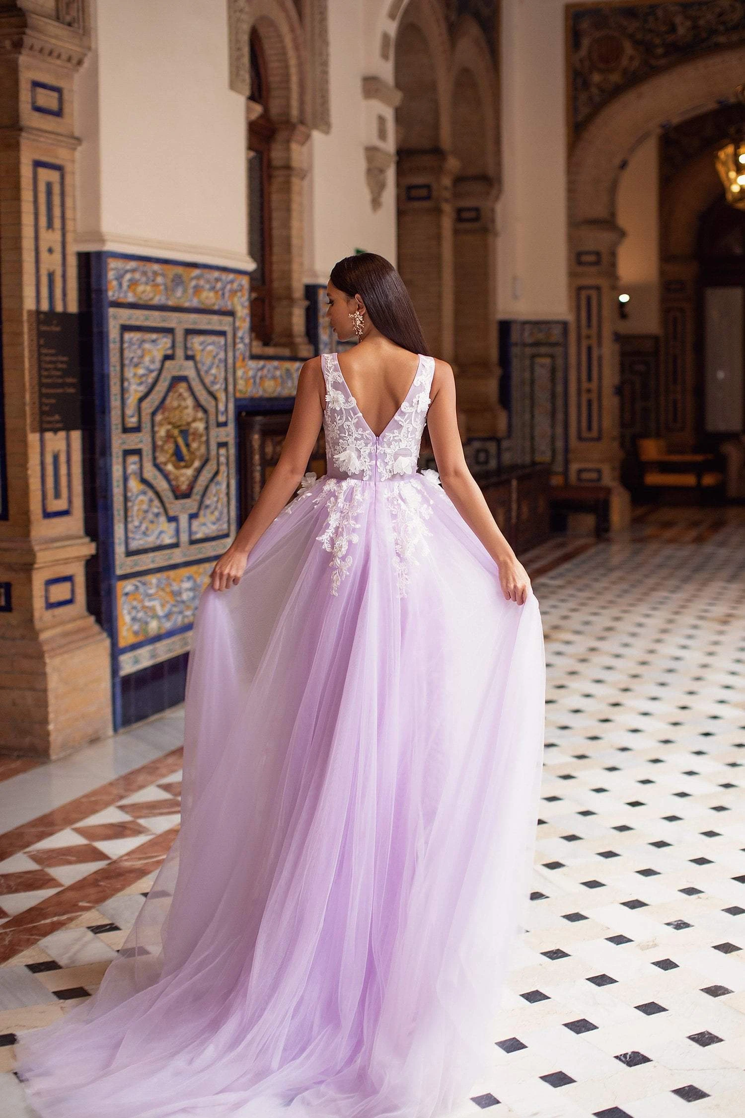 Kailani Tulle Gown - Lilac 4 Kailani Tulle Gown - Lilac - Image 2