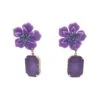 Analu Purple Gem Flower Earrings 1 Analu Purple Gem Flower Earrings -A L’Amour The Label 203 3087f056 7ff5 4d51 aed5 5034db4e49c0