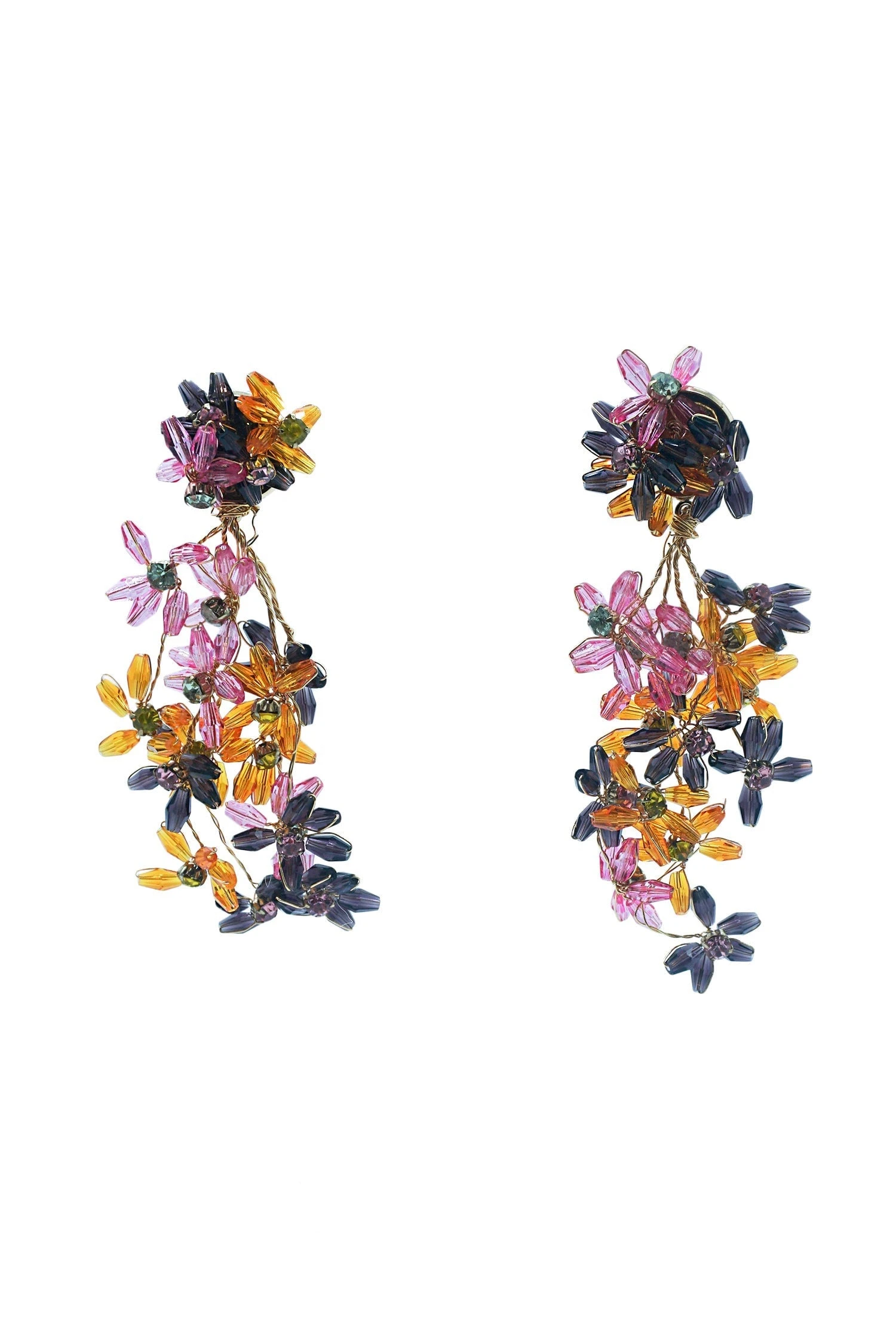 Lea Multicoloured Floral Earrings 5 Lea Multicoloured Floral Earrings - Image 3