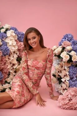 Shailee Long Sleeve Midi Dress -A L’Amour The Label 223 fc0eb418 15ff 4fb9 971e 17b75756ff35