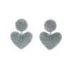Dounia Silver Heart Earrings -A L’Amour The Label 233 5f90dd60 83b3 4b79 aecc fe4647453c31
