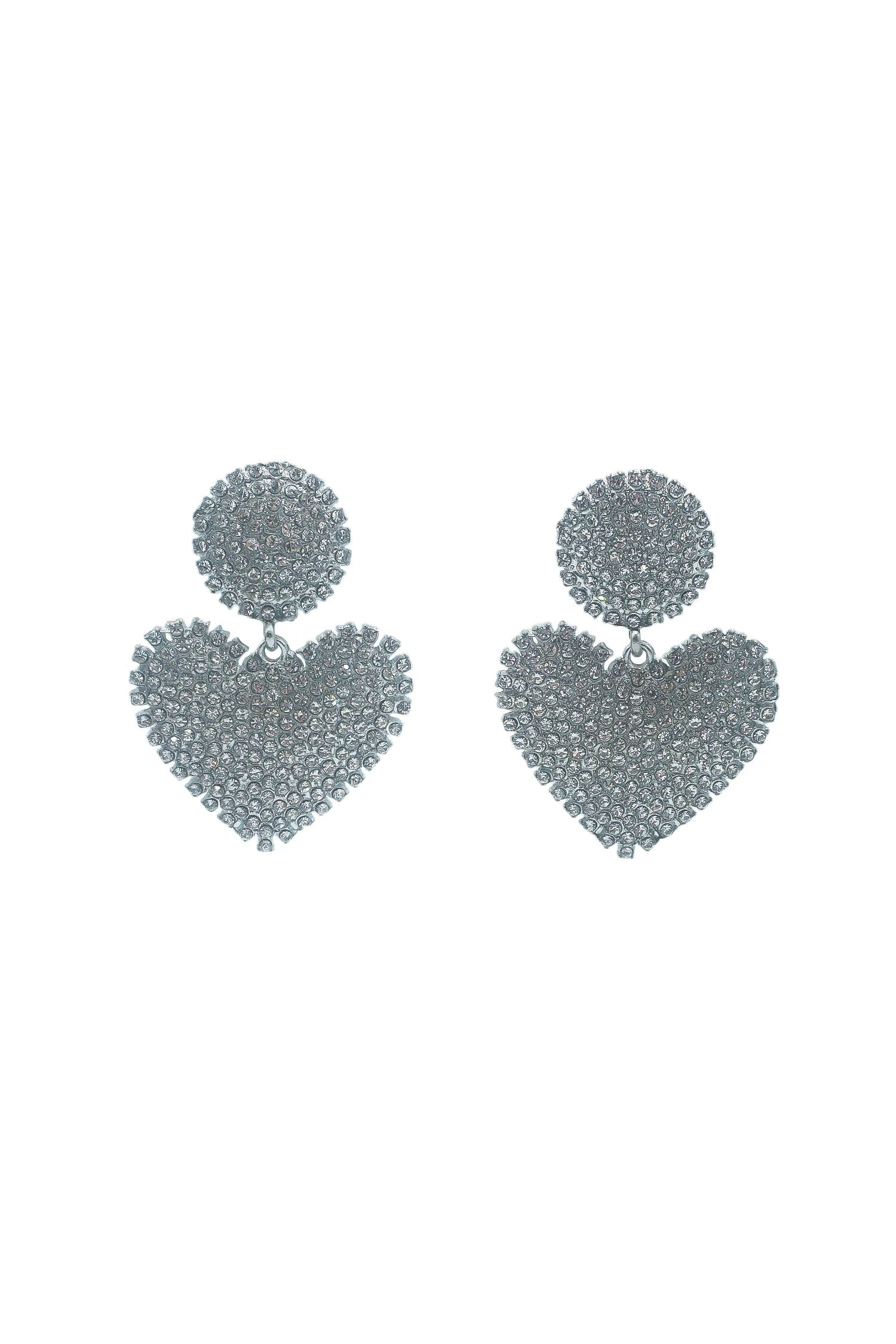 Dounia Silver Heart Earrings 3 Dounia Silver Heart Earrings