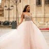Litzy Beaded Tulle Gown - Baby Pink 1 Litzy Beaded Tulle Gown - Baby Pink -A L’Amour The Label 236 1edeae9c 7bea 4a92 ba44 0e33260c2a3d