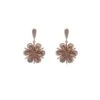 Edaline Rose Gold Flower Earrings