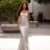Malisa Sequin Gown - Silver -A L’Amour The Label 294 0b5cd789 e0ff 40b8 94f6 1fb173629c02