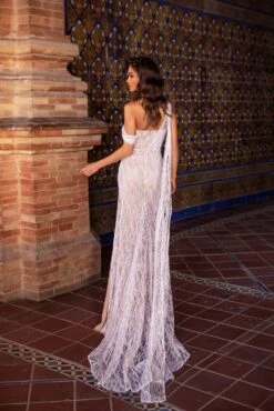 Gabriela Glitter Gown - White -A L’Amour The Label 3