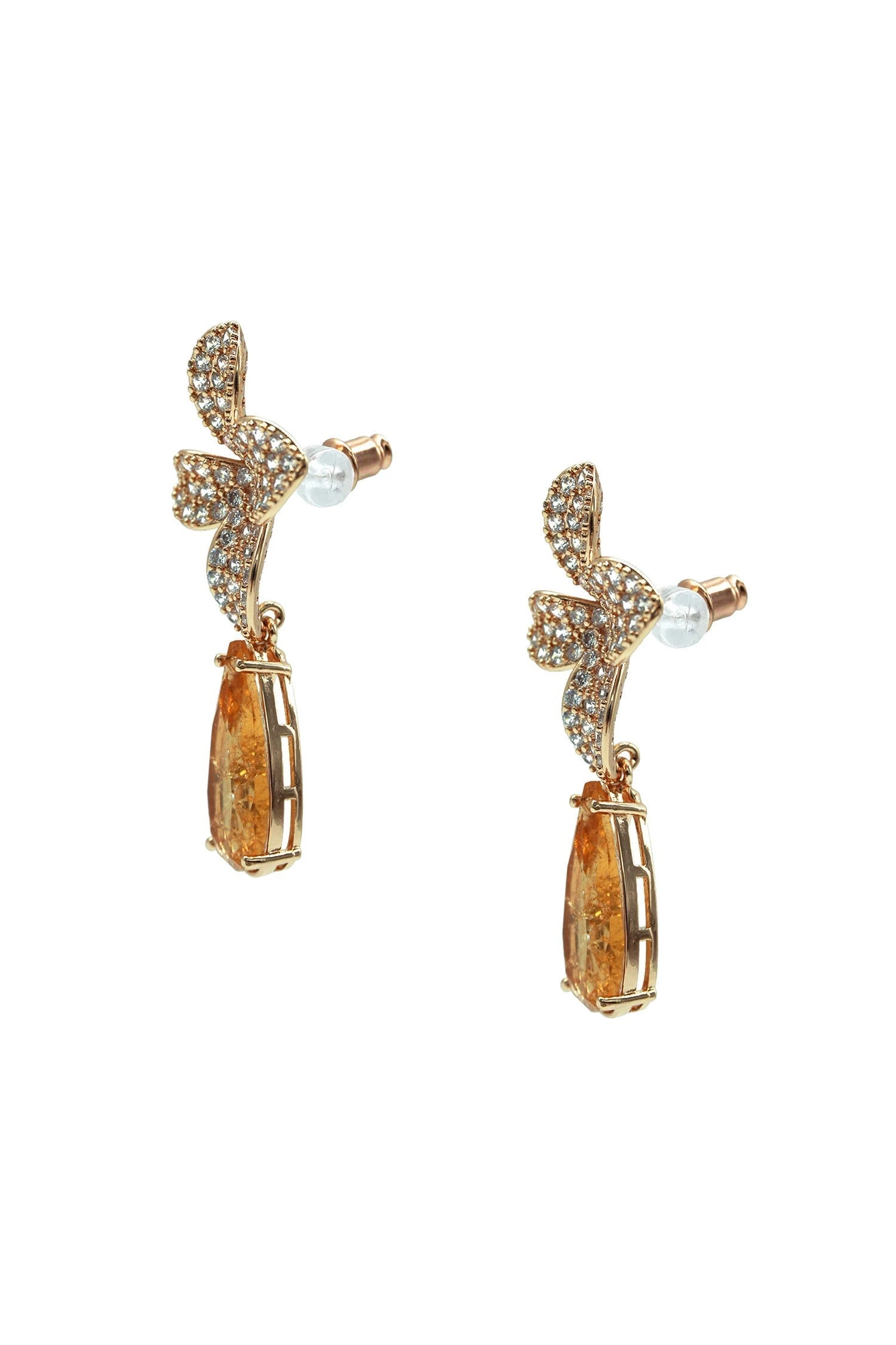 Beatrice Amber Pendant Earrings 4 Beatrice Amber Pendant Earrings - Image 2