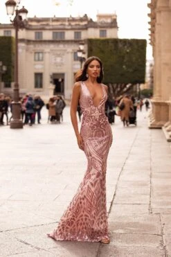 Raquel Sequin Gown - Pink 7 Raquel Sequin Gown - Pink -A L’Amour The Label 36 9a2bb54f 4700 4846 a22b 000647e4dc74