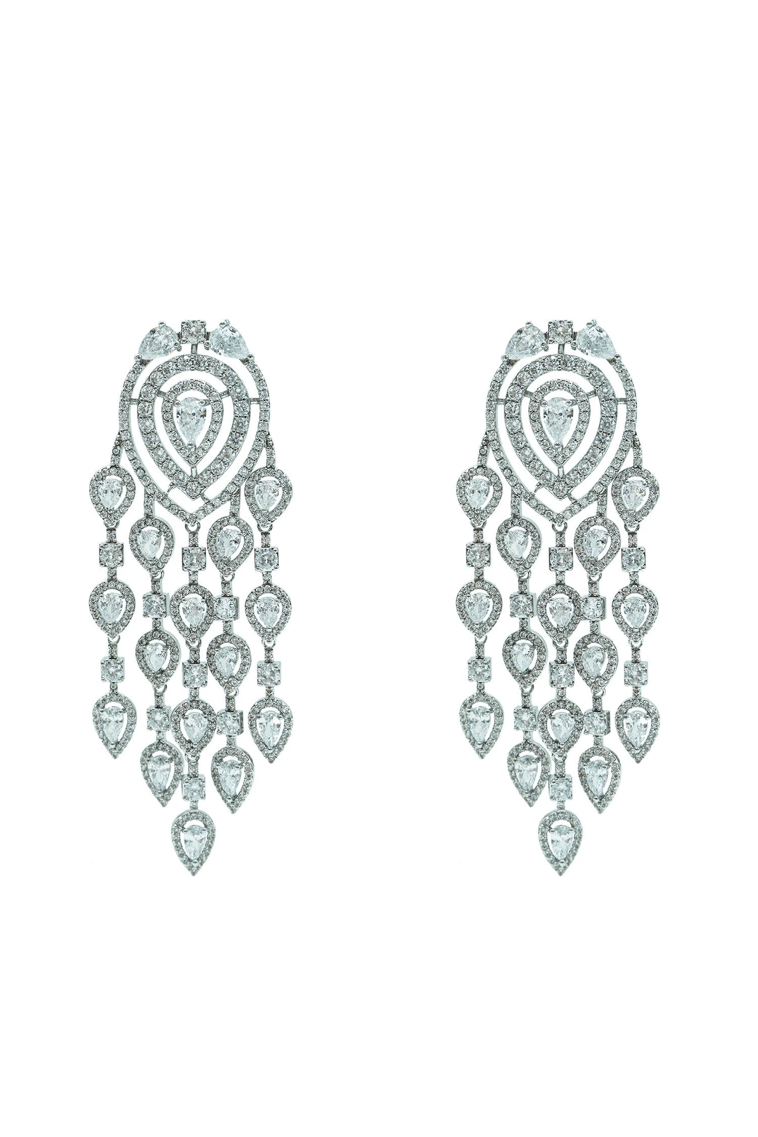 Milana Silver Chandelier Earrings 3 Milana Silver Chandelier Earrings
