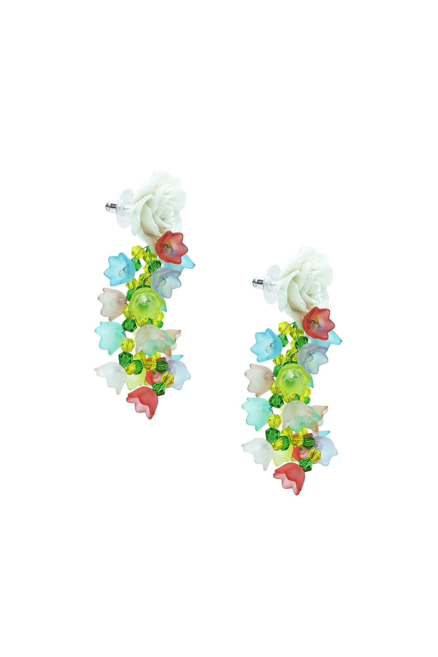 Elodie Multicoloured Statement Earrings 4 Elodie Multicoloured Statement Earrings - Image 2