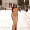 Agata Sequin Gown - Gold -A L’Amour The Label 39 066ab0fd 2f79 4b61 9971 00340213d393