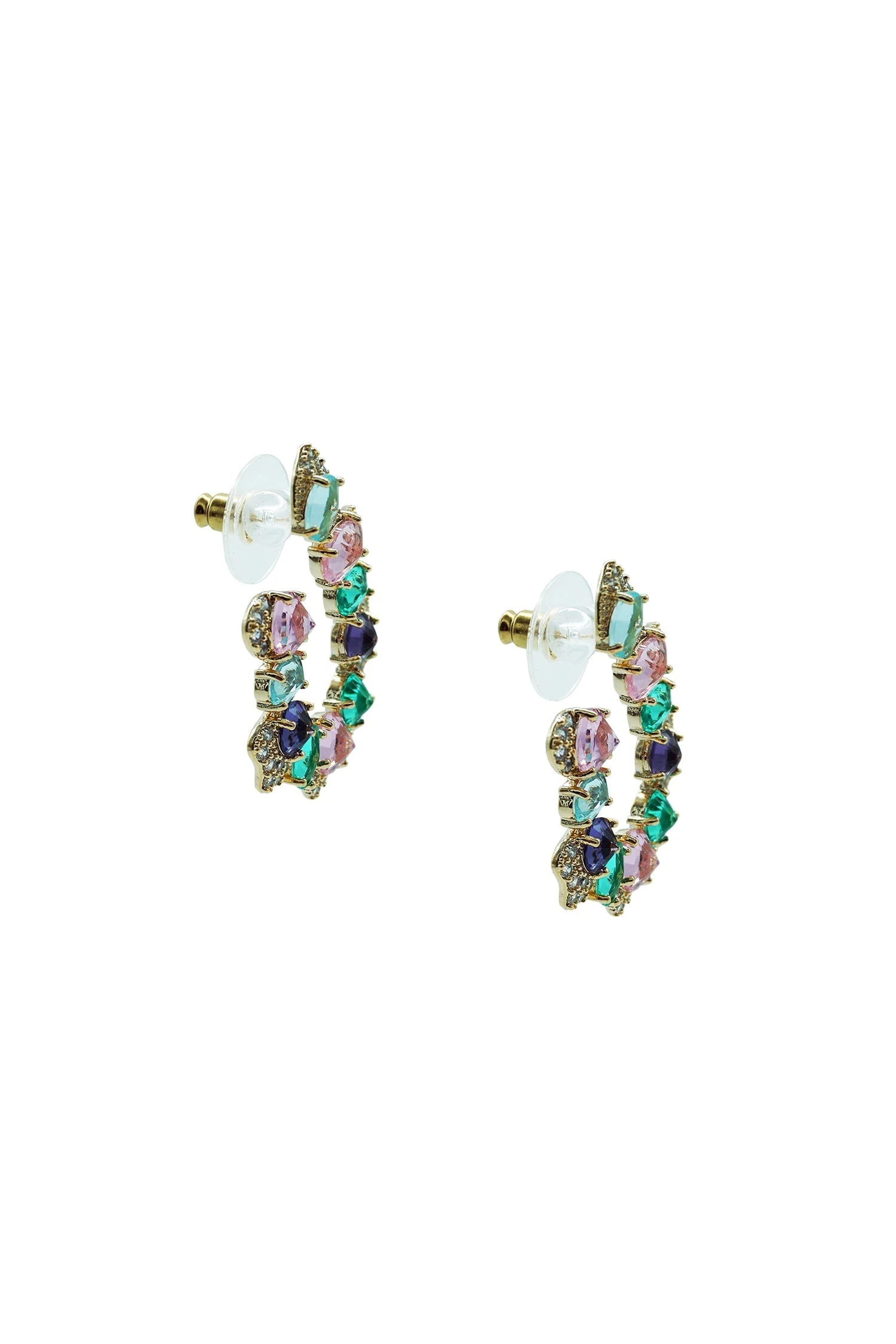 Kasia Multicoloured Gem Earrings 5 Kasia Multicoloured Gem Earrings - Image 3