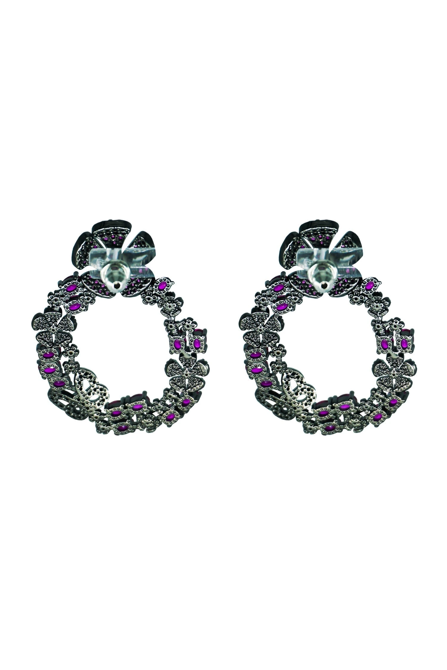 Saban Flower Circle Earrings 5 Saban Flower Circle Earrings - Image 3