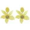 Briella Yellow Flower Earrings -A L’Amour The Label 449