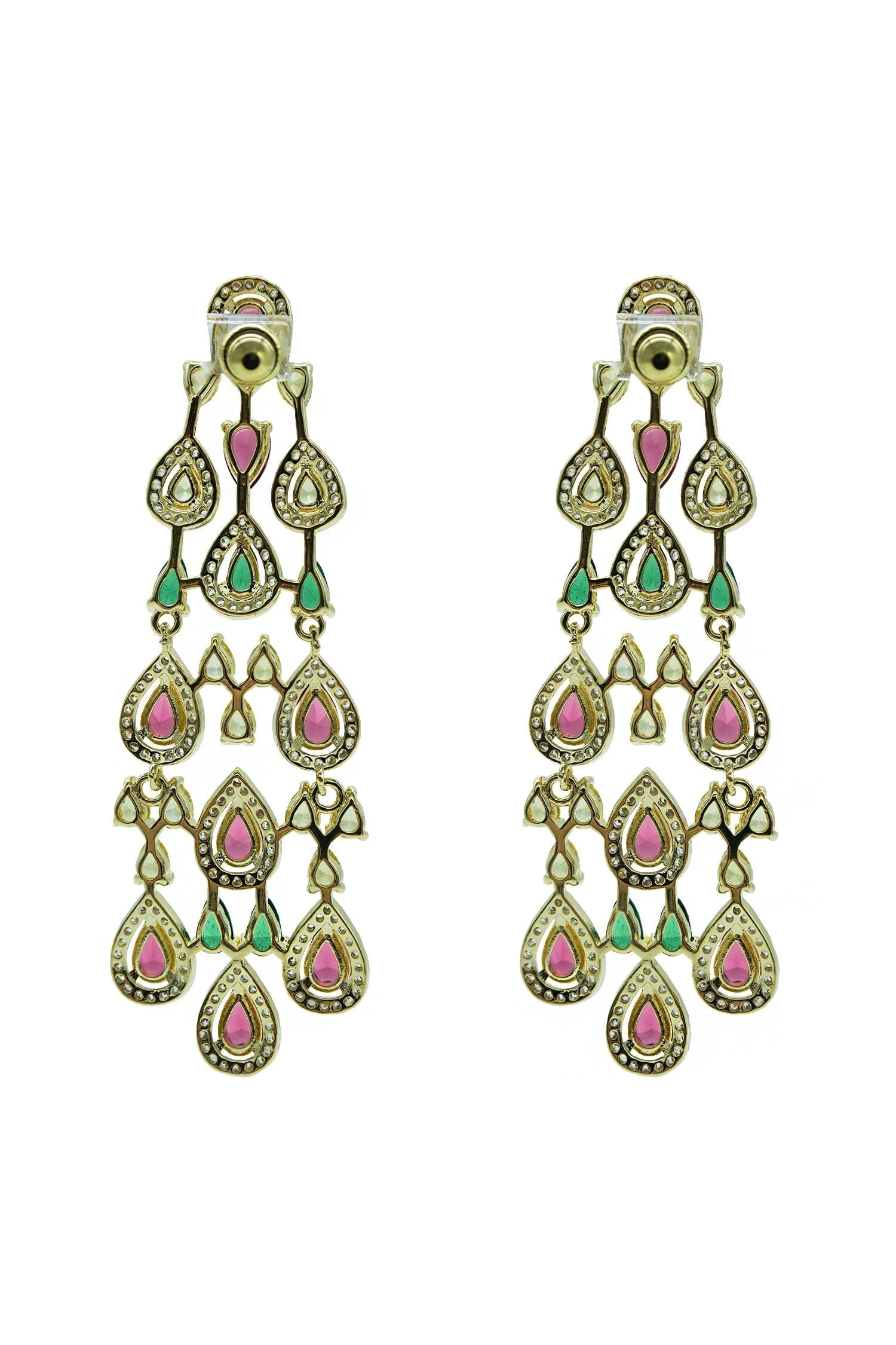 Juliet Multicoloured Chandelier Earrings 4 Juliet Multicoloured Chandelier Earrings - Image 2