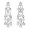 Corrine Silver Embellished Drop Earrings -A L’Amour The Label 498