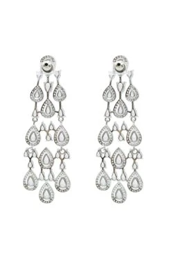 Corrine Silver Embellished Drop Earrings 7 Corrine Silver Embellished Drop Earrings -A L’Amour The Label 499