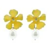 Maria Yellow Pearl Drop Earrings -A L’Amour The Label 81 5eecc3d5 5743 4e2c beb4 b9dfae24f725