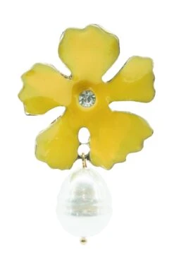 Maria Yellow Pearl Drop Earrings -A L’Amour The Label 82 8e0d70f2 77cf 4a17 8066 77191c6d1841
