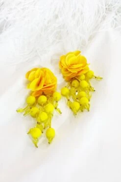 Shailee Yellow Flower Drop Earrings 14 Shailee Yellow Flower Drop Earrings -A L’Amour The Label 85 2dd88655 31d6 41cd 9965 58f31f8a105f
