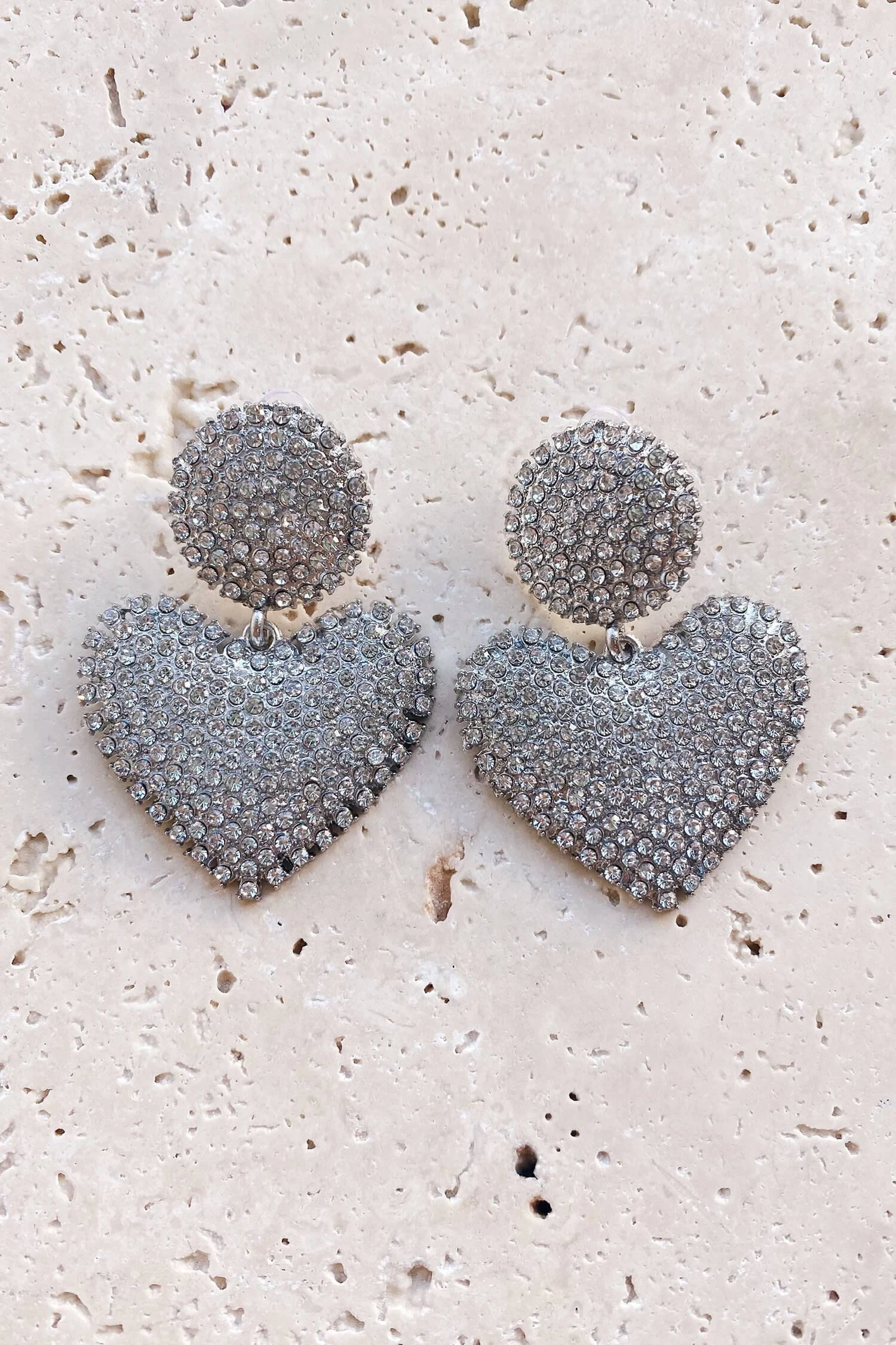 Dounia Silver Heart Earrings 5 Dounia Silver Heart Earrings - Image 3