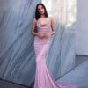 Tanisha Lurex Gown - Dusty Pink -A L’Amour The Label Tanisha11