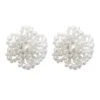 Audrina Pearl Flower Statement Earrings -A L’Amour The Label earrings10