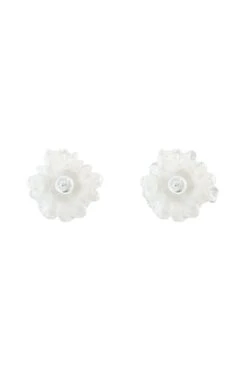 Faith White Flower Studs 10 Faith White Flower Studs -A L’Amour The Label earrings136