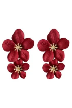 Shyla Red Multi Flower Earrings -A L’Amour The Label earrings16 ff54301a b74d 4894 9b30 171f597eabf4