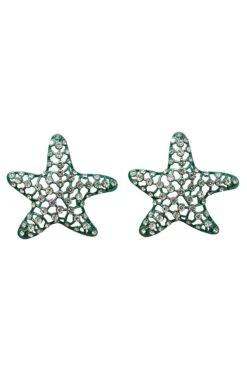Jennifer Green Starfish Earrings