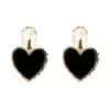 Noorain Black Heart Earrings -A L’Amour The Label earrings208