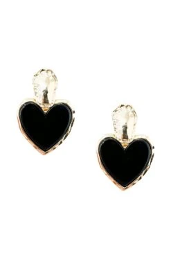 Noorain Black Heart Earrings -A L’Amour The Label earrings209 f2195be0 7b40 4af5 84d3 b9827a0b9d0a