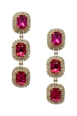 Athena Fuchsia Diamante Earrings -A L’Amour The Label earrings227 0ac1f167 b794 4832 808e ca7f41ca5dcc
