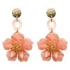 Petra Baby Pink Flower Drop Earrings 1 Petra Baby Pink Flower Drop Earrings -A L’Amour The Label earrings229