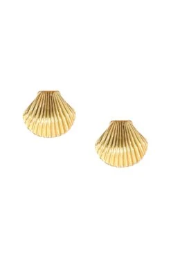 Maurita Gold Shell Earrings -A L’Amour The Label earrings233 d36c3a3b 8665 4515 8376 b29bf6cb30bb