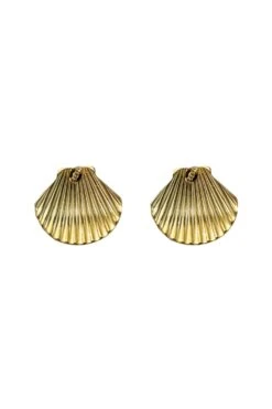 Maurita Gold Shell Earrings -A L’Amour The Label earrings234 a114bcdc fa37 4a09 ad05 ae5f60279a35