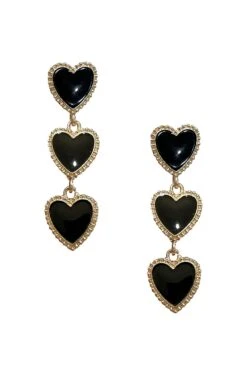 Shirley Black Heart Earrings -A L’Amour The Label earrings243 f39f15a6 1209 4257 8f1b ebde0660757a