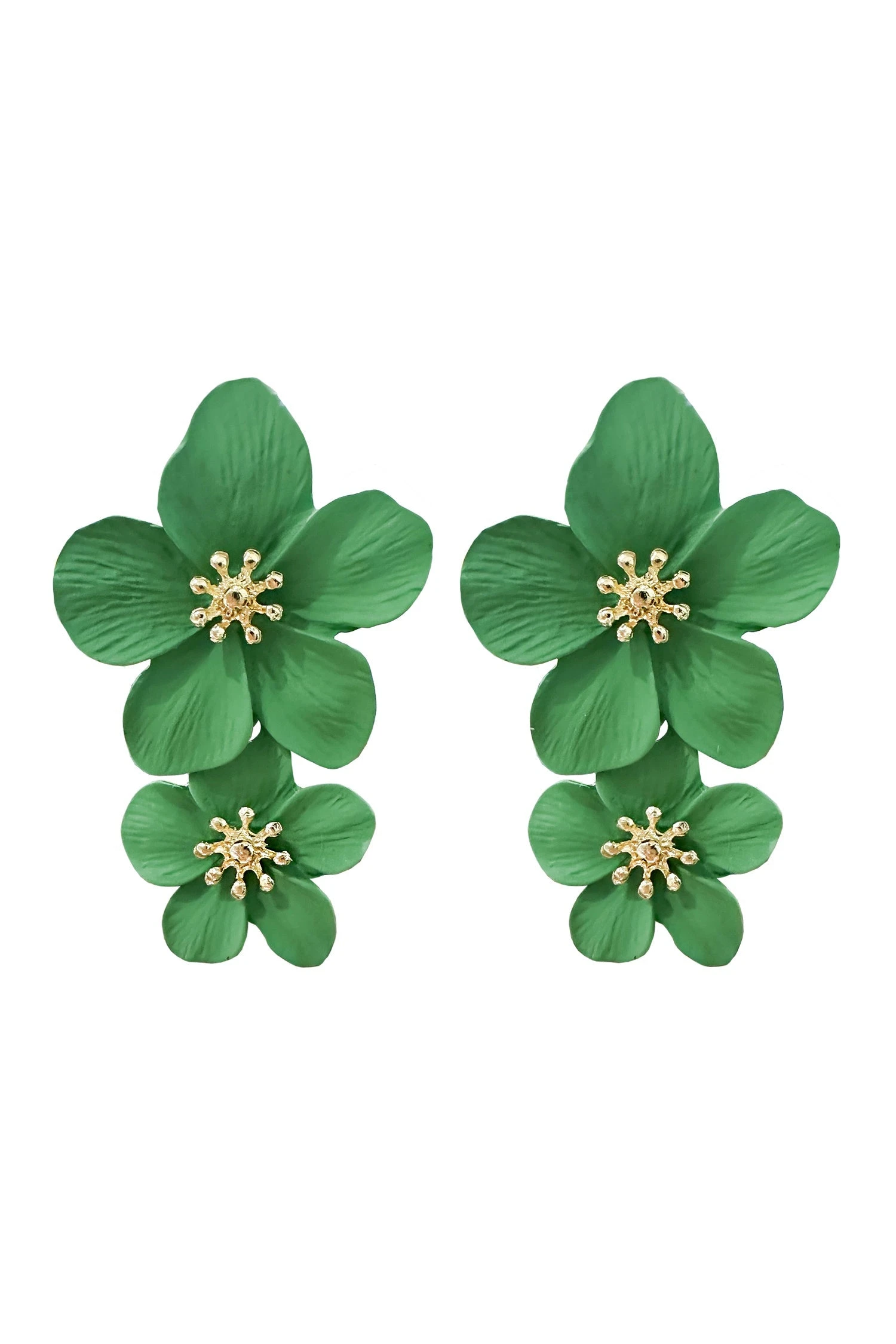Shyla Green Multi Flower Earrings 3 Shyla Green Multi Flower Earrings